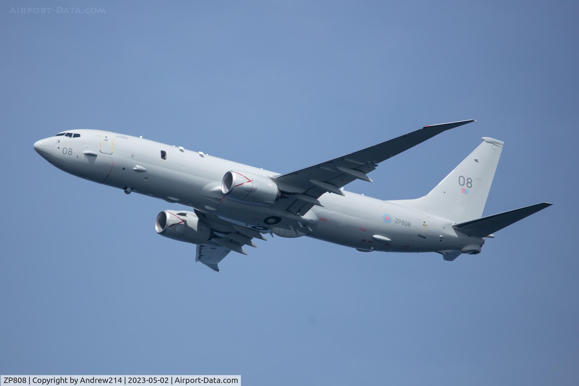 ZP808, 2021 Boeing P-8A Poseidon MRA.1 C/N 66108, Battle of the Atlantic flypast Isle of Man, Ramsey