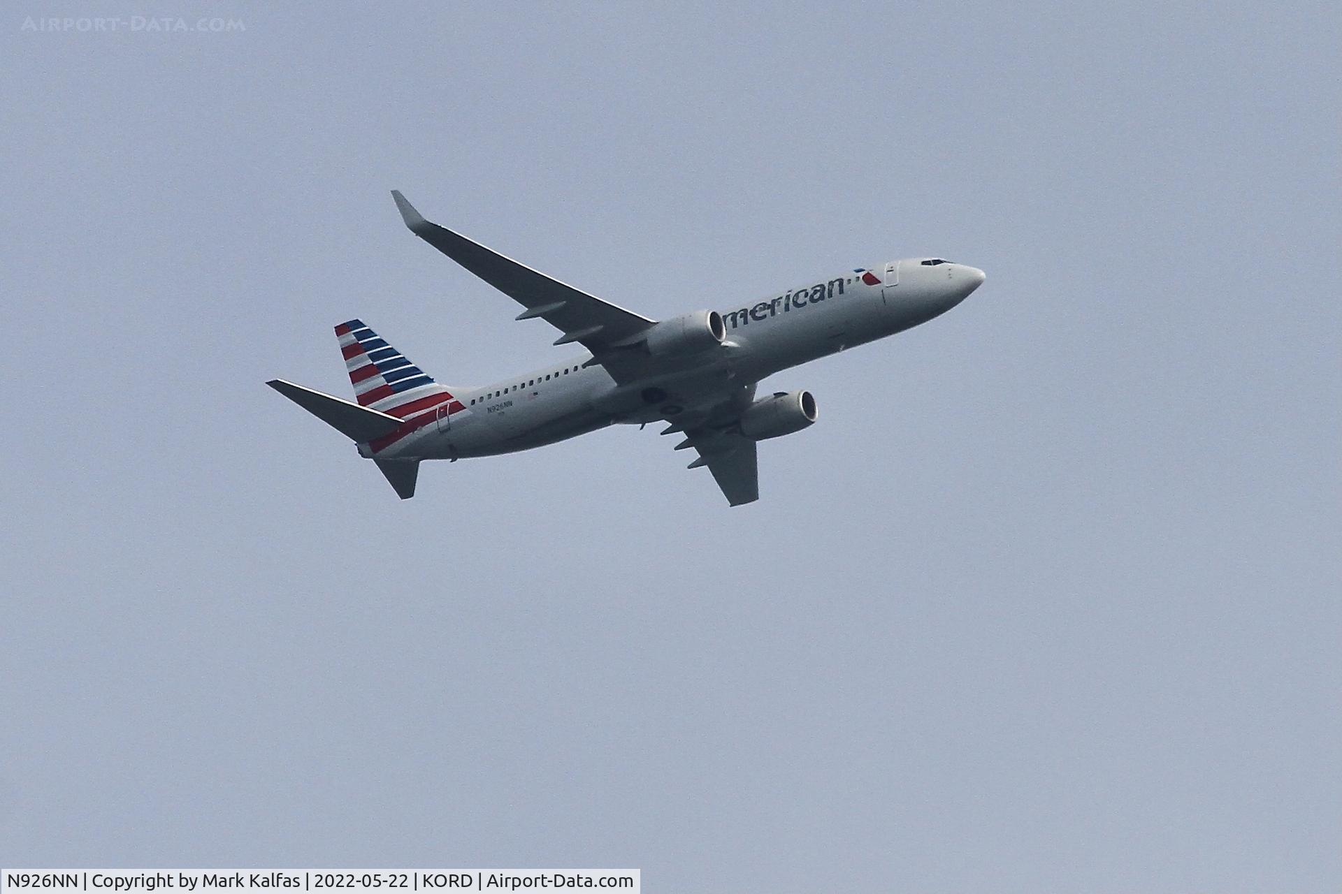 N926NN, 2013 Boeing 737-823 C/N 33321, American Airlines B738 N926NN AA1002 IND-ORD