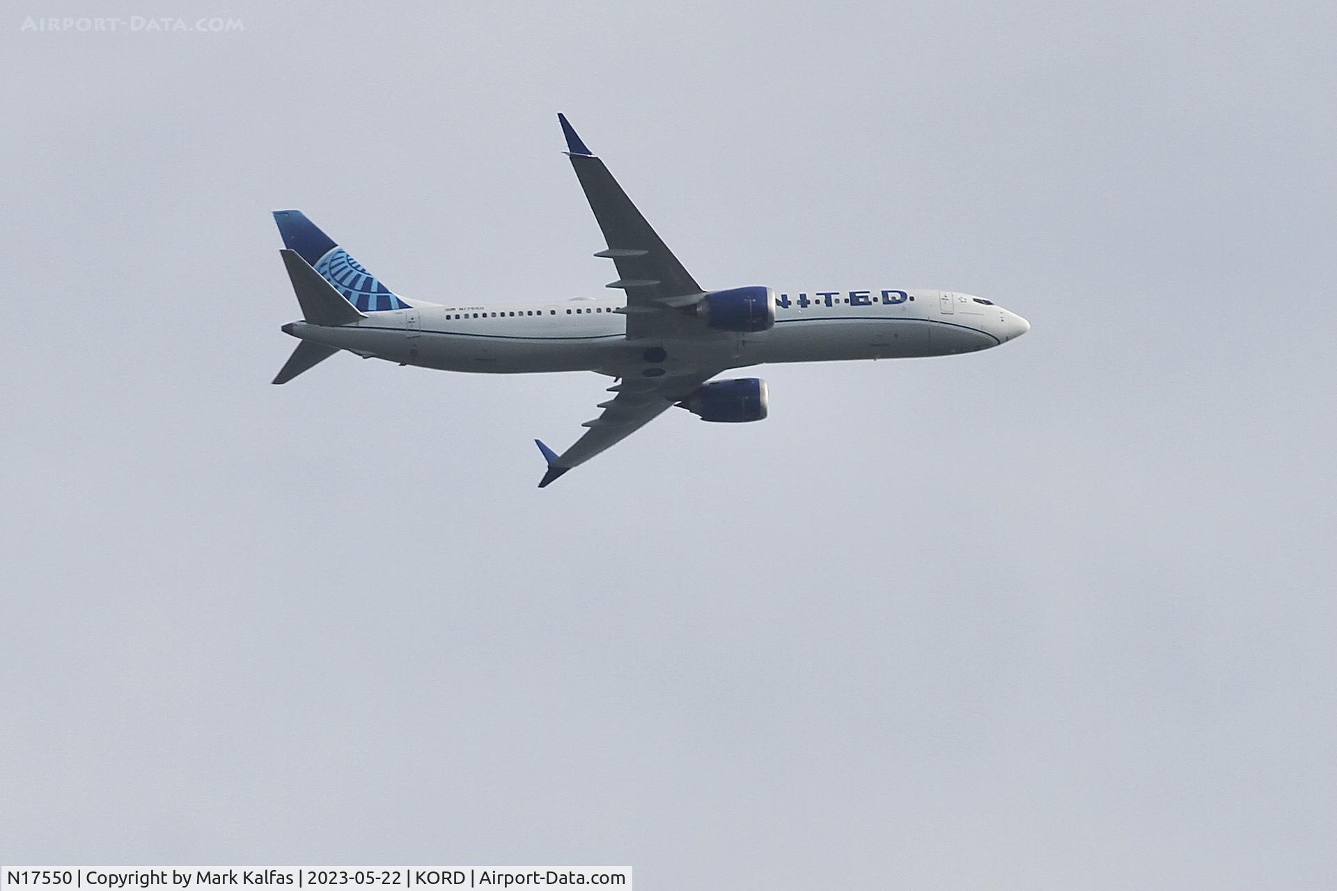 N17550, 2023 Boeing 737-9 MAX C/N 64479, United Airlines B39M N17550 UA625 PIT-ORD