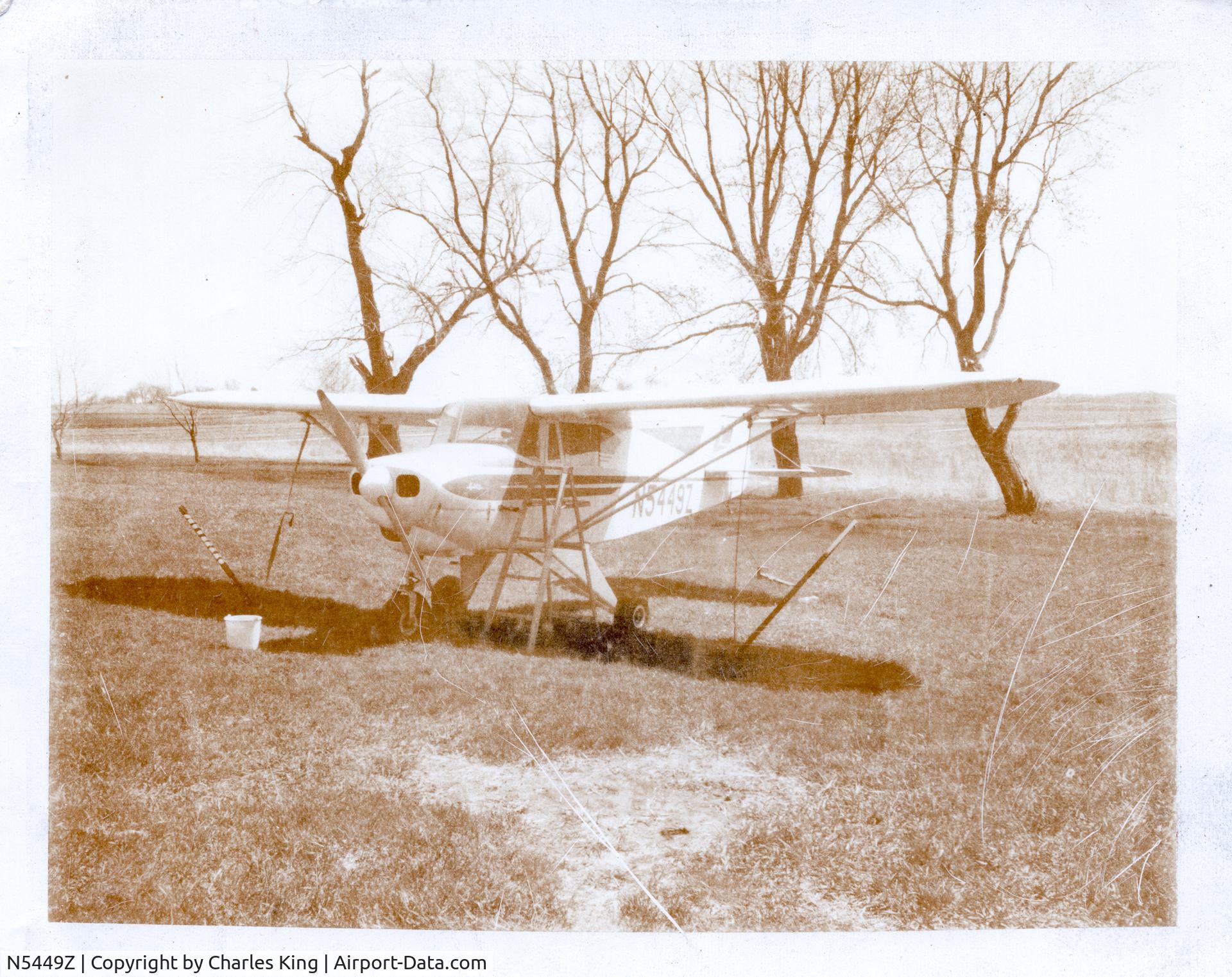 N5449Z, 1961 Piper PA-22-108 Colt C/N 22-9226, Photo of N5449Z when it was owned by Charles and Neal King, sometime in the late 1960's