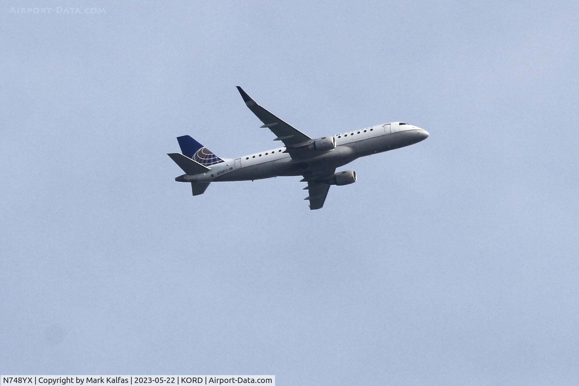N748YX, 2017 Embraer 175LR (ERJ-170-200LR) C/N 17000677, Republic Airlines/ United Express E75L N748YX RPA3678 SAV-ORD