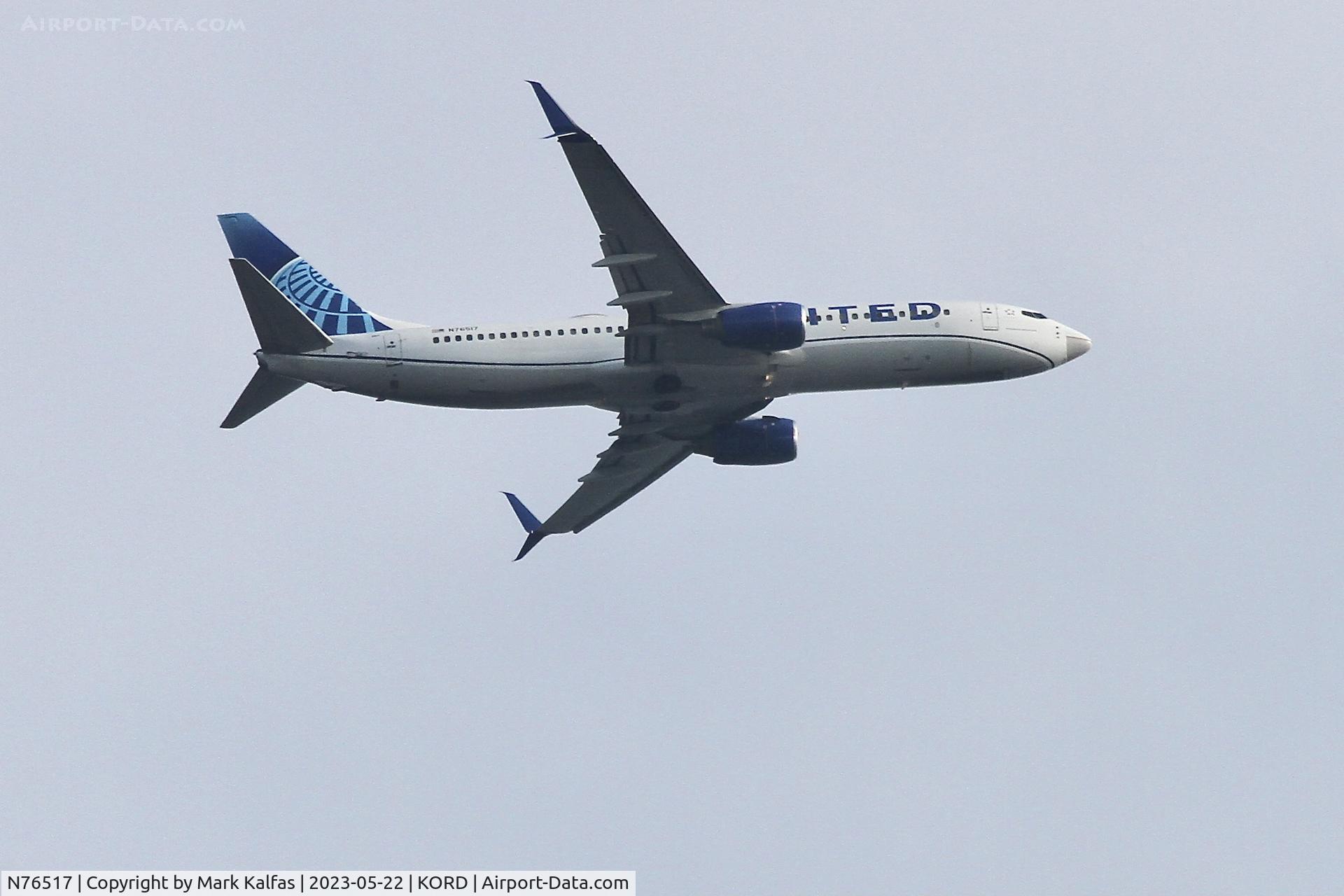 N76517, 2008 Boeing 737-824 C/N 31628, United Airlines B738 N76517 UA2429  TPA-ORD