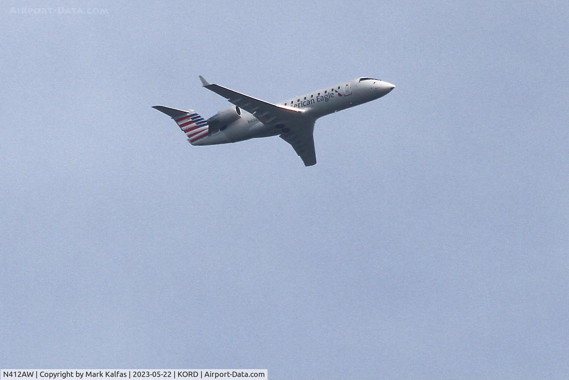 N412AW, 2001 Bombardier CRJ-200LR (CL-600-2B19) C/N 7582, Air Wisconsinn/ United Express CRJ2 N413AW AWI6191 RIC-ORD