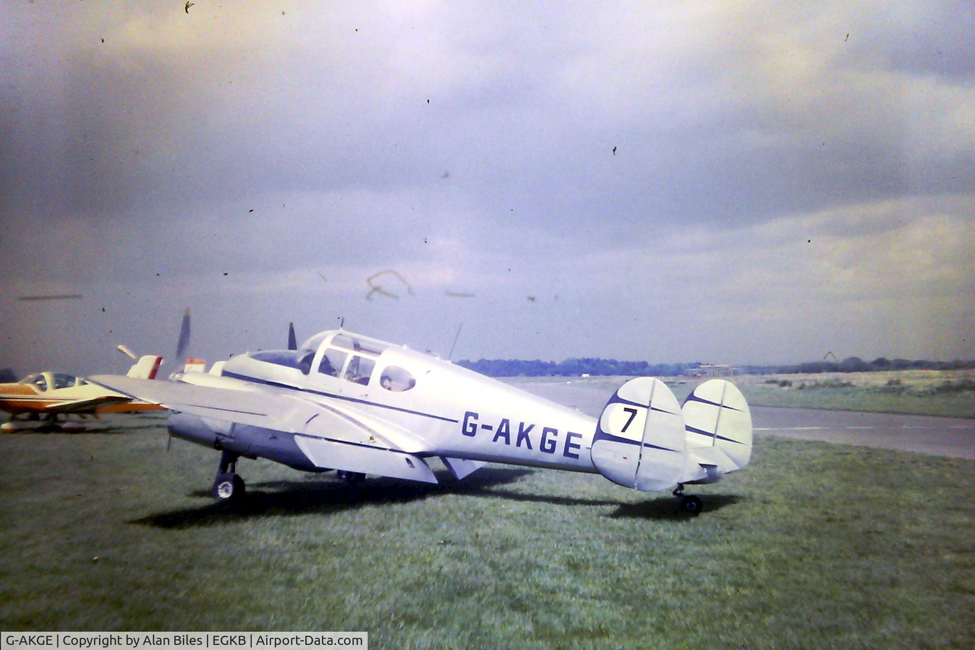 G-AKGE, 1947 Miles M65 Gemini 1A C/N 6488, Biggin Hill - May 1972