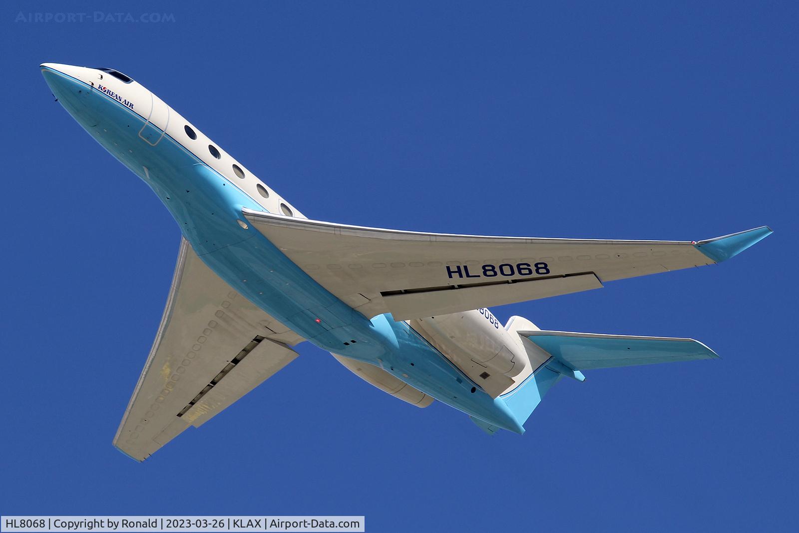 HL8068, Gulfstream G650ER C/N 6199, at lax