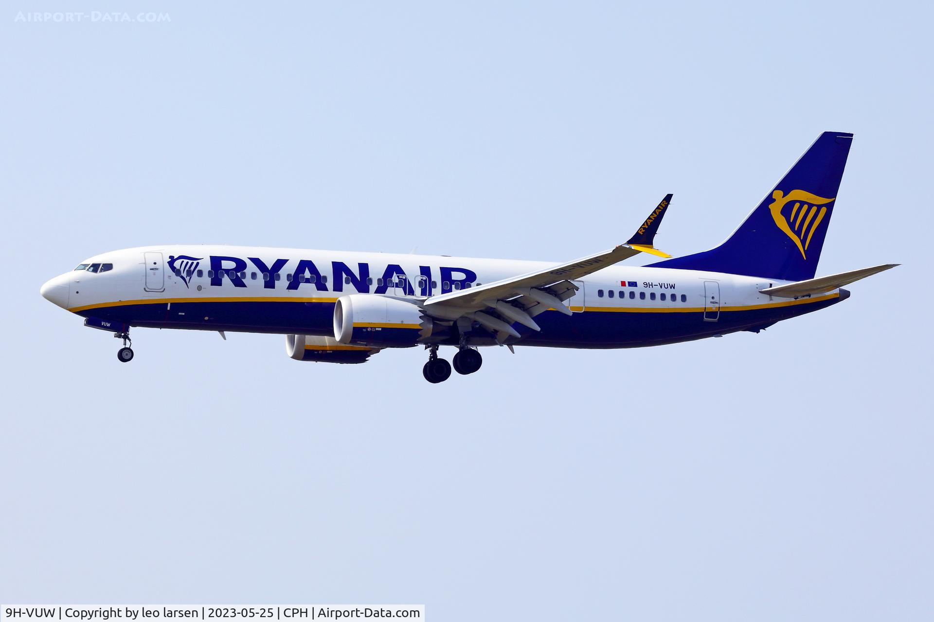 9H-VUW, 2022 Boeing 737-8-200 MAX C/N 62338, Copenhagen 25.5.2023
