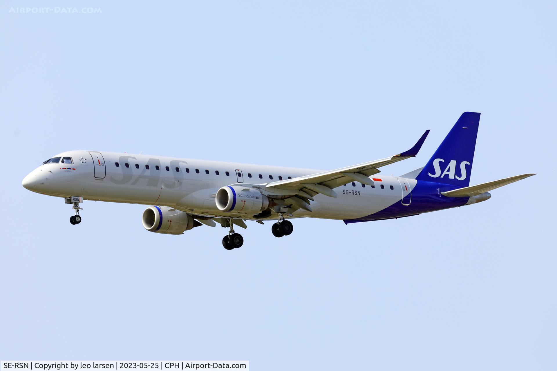 SE-RSN, 2007 Embraer 195LR (ERJ-190-200LR) C/N 19000155, Copenhagen 25.5.2023