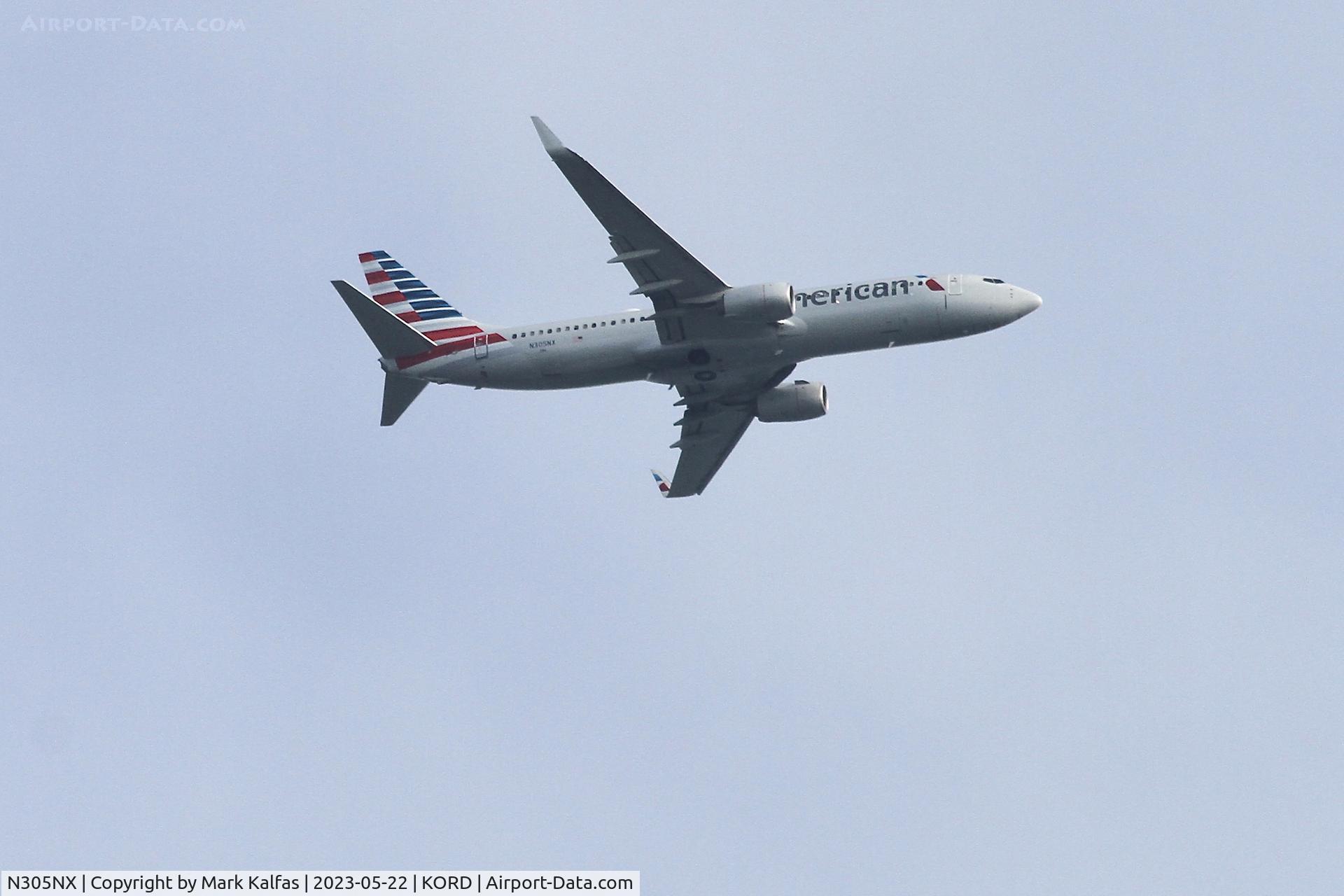 N305NX, 2016 Boeing 737-800 C/N 31253, American Airlines B738 N305NX AA1101 TPA-ORD