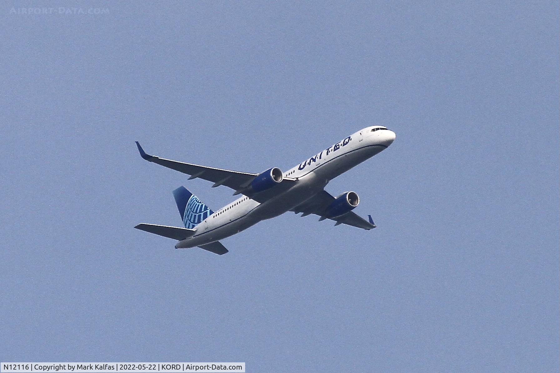 N12116, 1996 Boeing 757-224 C/N 27558, United Airlines B752 N12116 UA 2497 IAD-ORD