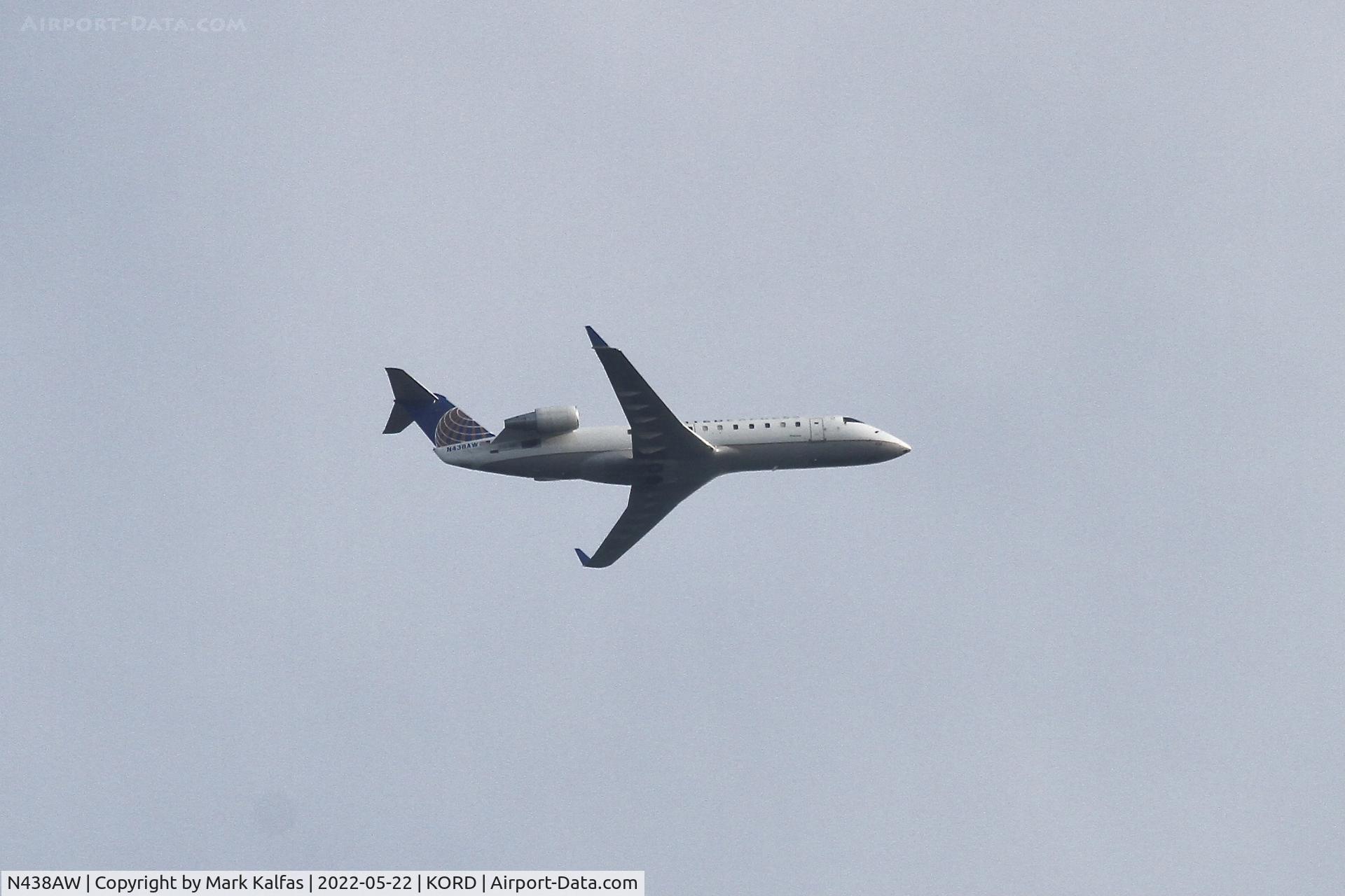 N438AW, 2003 Bombardier CRJ-200LR (CL-600-2B19) C/N 7748, Air Wisconsin/United Express CRJ2 N438AW AWI3784 GSO-ORD