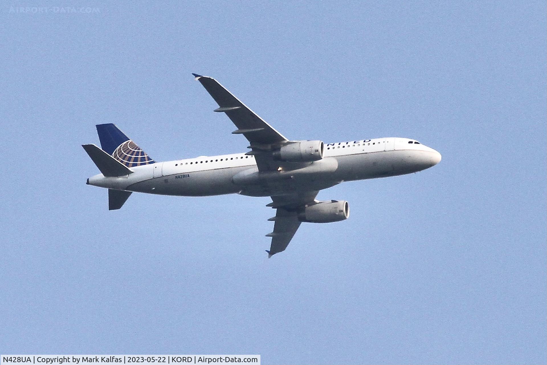 N428UA, 1995 Airbus A320-232 C/N 523, United Airlines A320 N428UA UA1046 ATL-ORD
