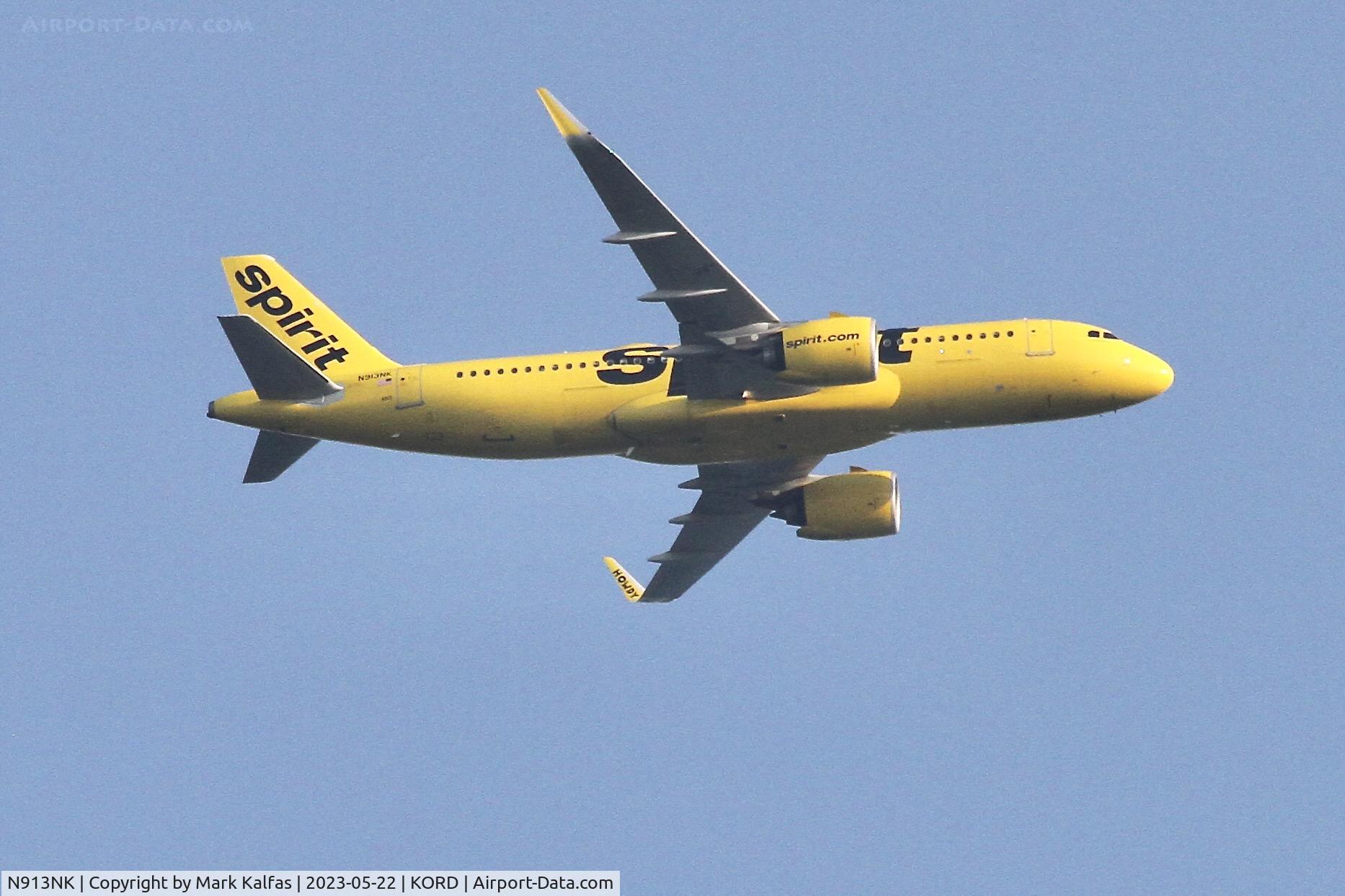 N913NK, 2017 Airbus A320-271N C/N 7757, Spirit Airlines A20N N913NK NKS1785 ATL-ORD