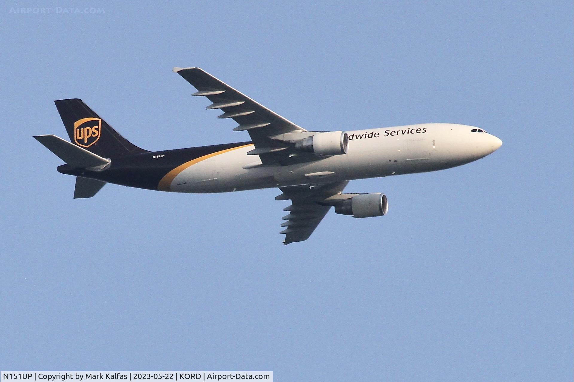 N151UP, 2003 Airbus A300F4-622R C/N 834, UPS A306 N151UP UPS9710 CAE - ORD