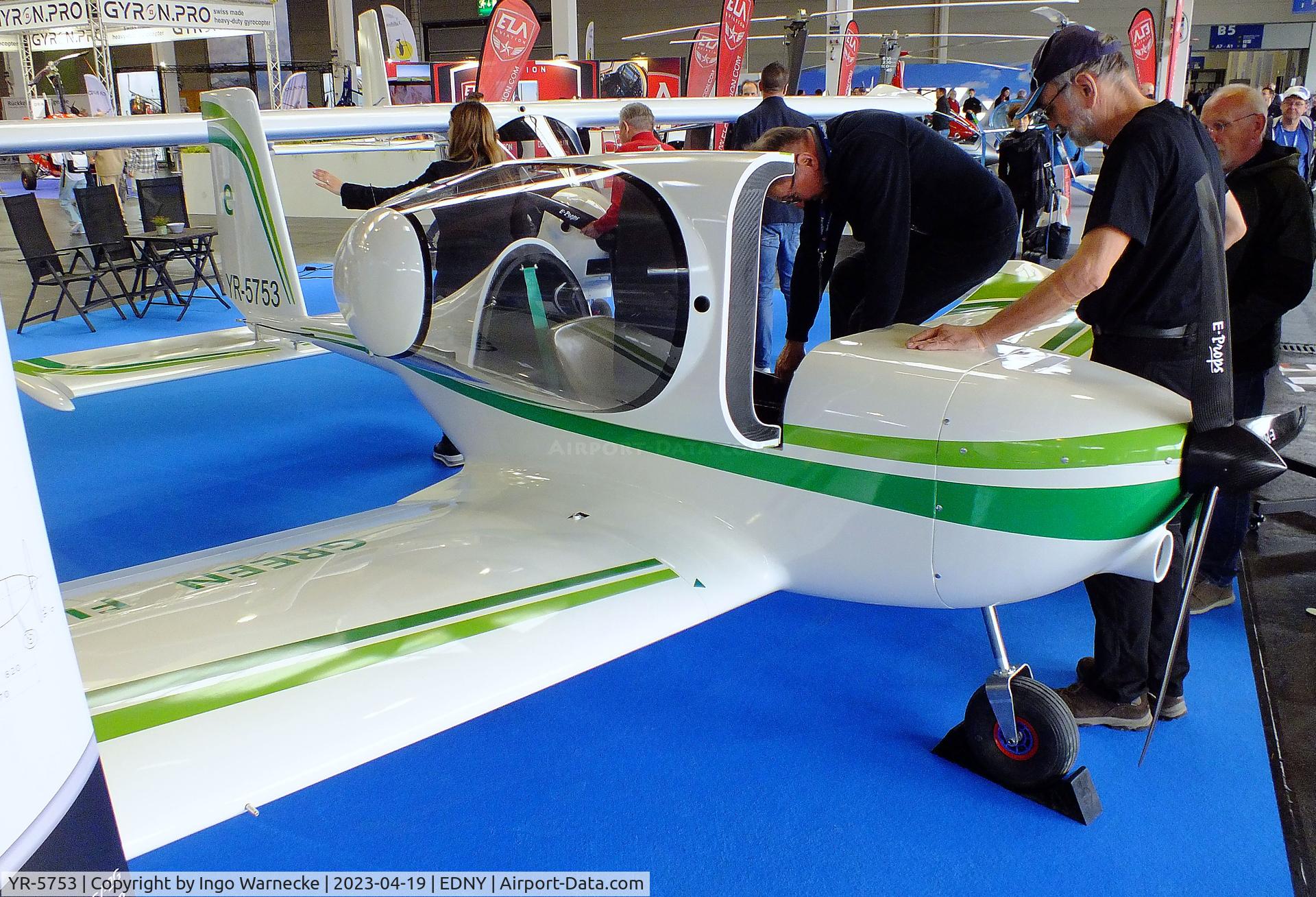 YR-5753, AVI Aircraft Dracula 140 C/N not found_YR-5753, AVI Aircraft Dracula 140 with electric motor at the AERO 2023, Friedrichshafen