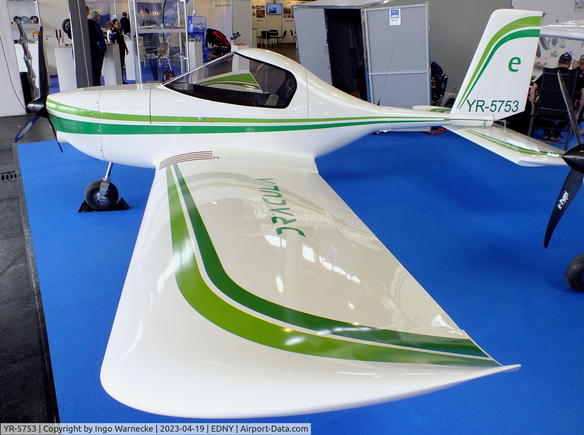 YR-5753, AVI Aircraft Dracula 140 C/N not found_YR-5753, AVI Aircraft Dracula 140 with electric motor at the AERO 2023, Friedrichshafen