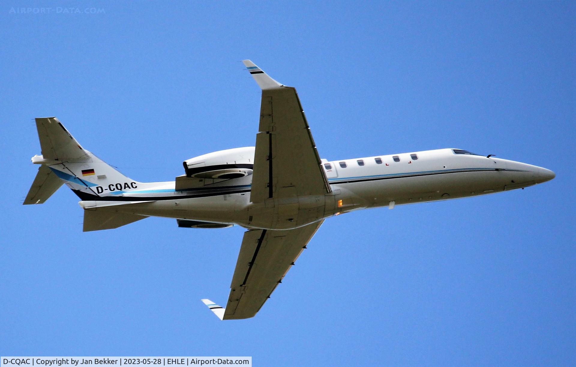 D-CQAC, 2001 Learjet 45 C/N 45-0148, Departure from Lelystad Airport after a medical flight from Inverness