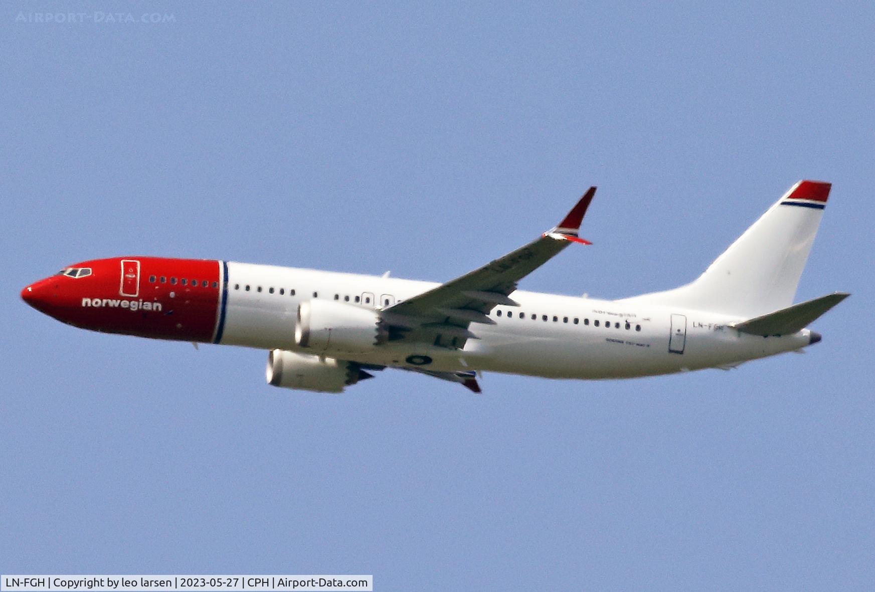 LN-FGH, 2022 Boeing 737-8 MAX C/N 43354, Copenhagen 27.5.2023