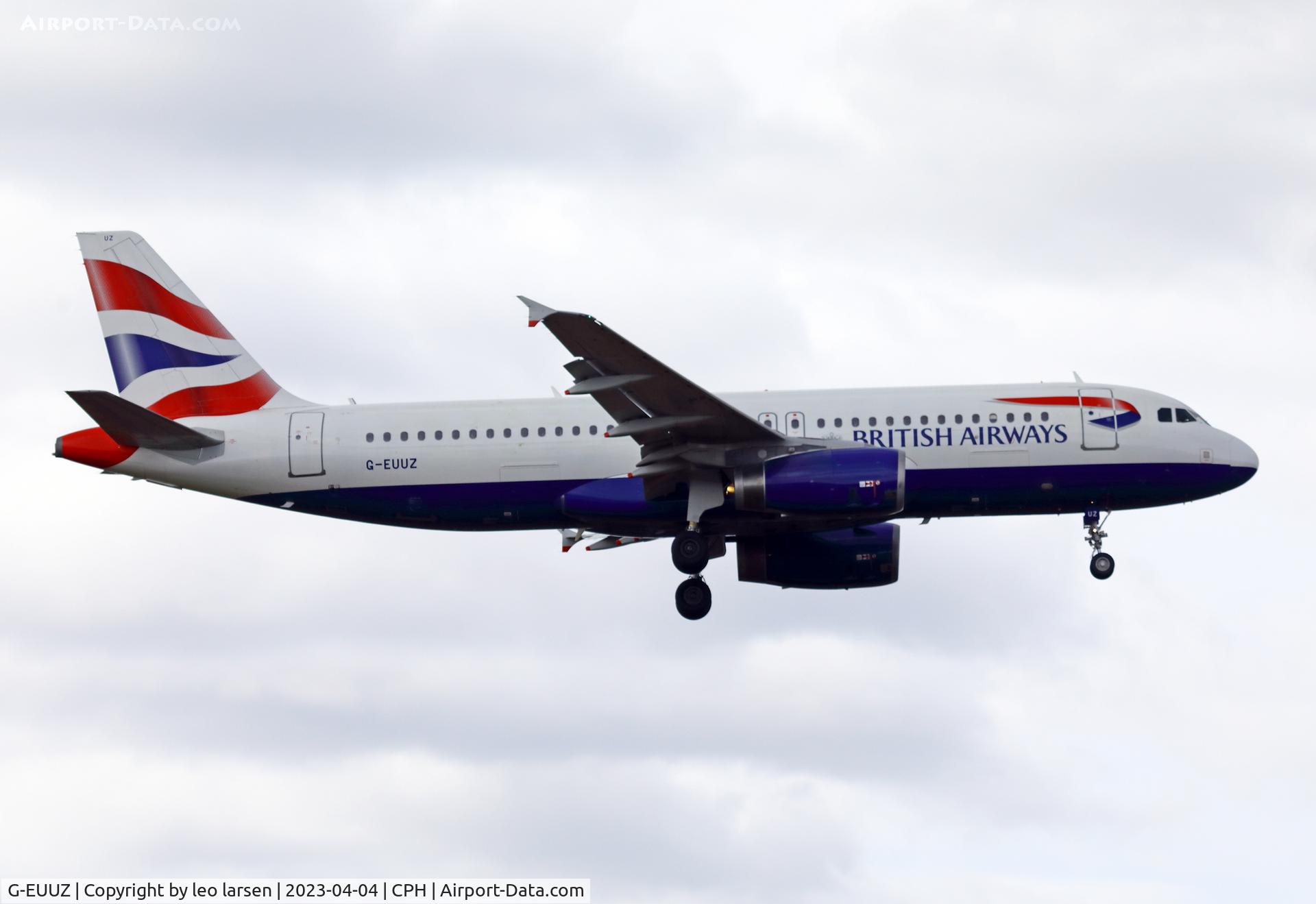G-EUUZ, 2008 Airbus A320-232 C/N 3649, Copenhagen 4.4.2023