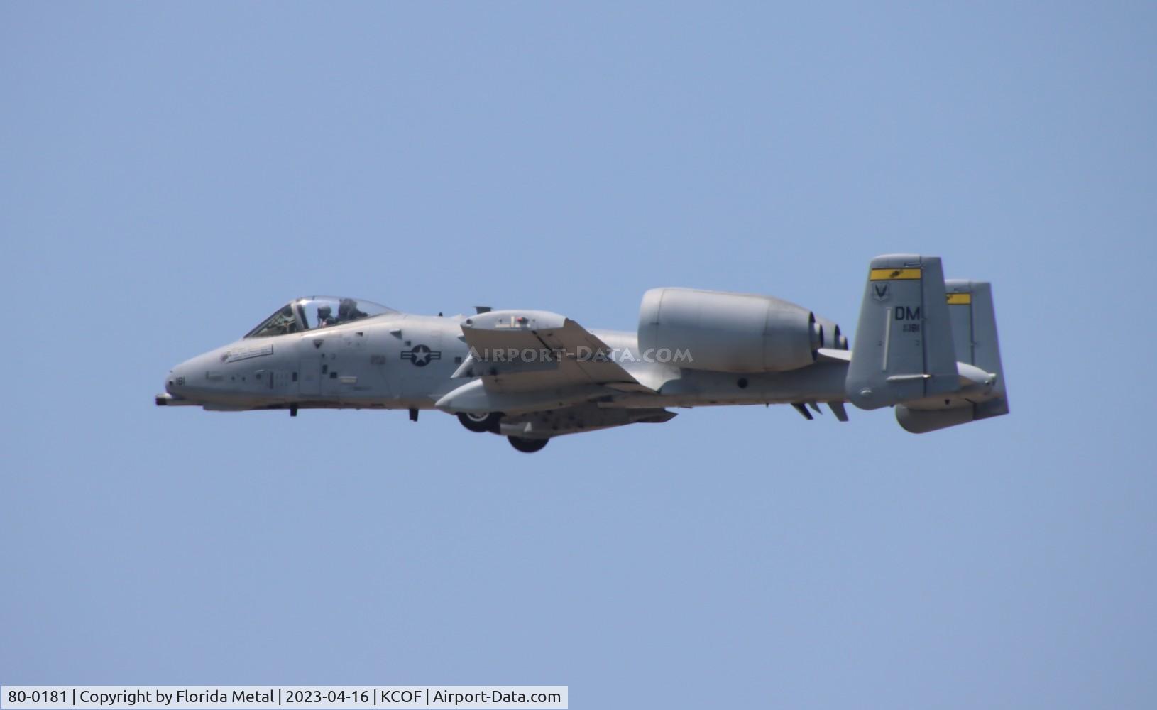 80-0181, 1980 Fairchild Republic A-10C Thunderbolt II C/N A10-0531, USAF A-10 zx