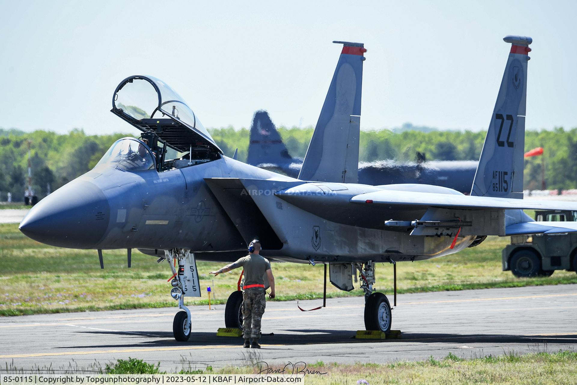 85-0115, 1986 McDonnell-Douglas F-15C Eagle C/N 970/c357, Kadena jet now with the 104th FW
