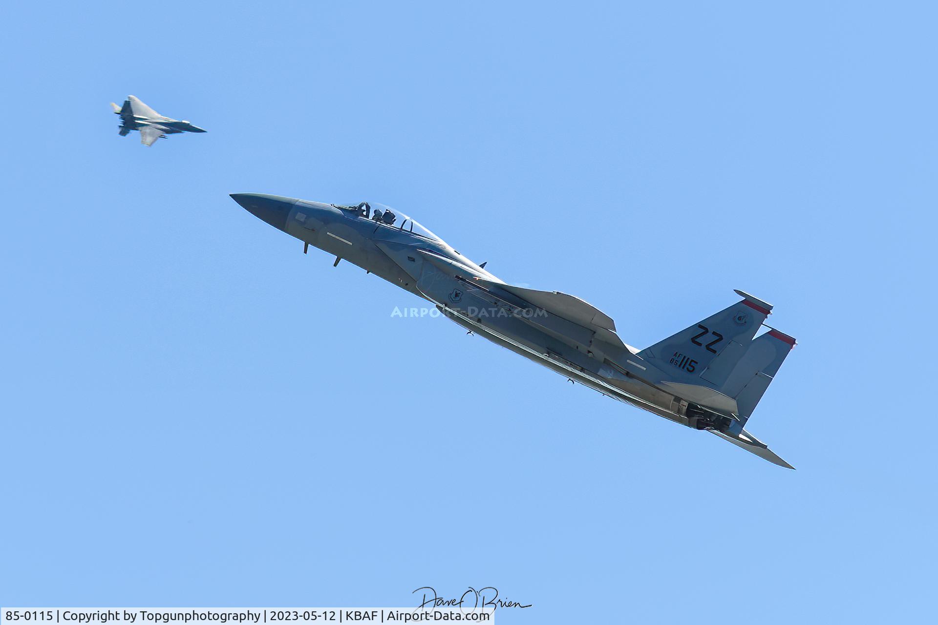 85-0115, 1986 McDonnell-Douglas F-15C Eagle C/N 970/c357, Former Kadena bird now with the MA ANG