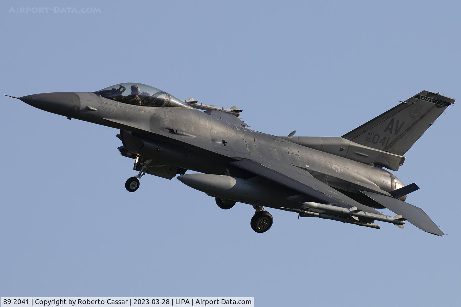 89-2041, Lockheed Martin F-16C C/N 1C-194, Aviano