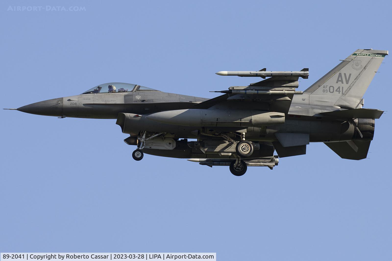 89-2041, Lockheed Martin F-16C C/N 1C-194, Aviano