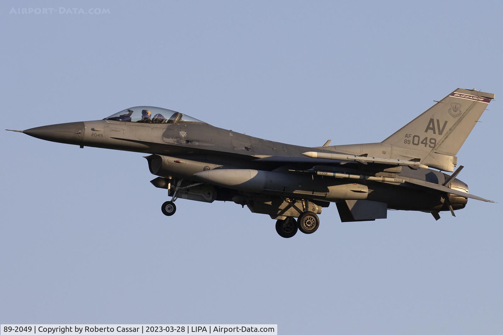 89-2049, Lockheed Martin F-16C C/N 1C-202, Aviano