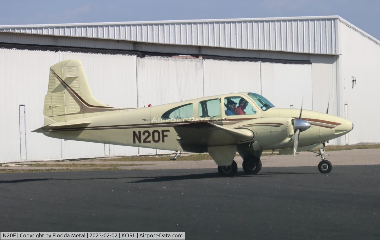 N20F, 1965 Beech D95A Travel Air C/N TD-623, Beech 95 zx