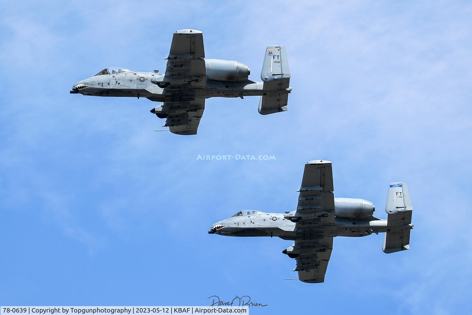 78-0639, 1978 Fairchild Republic A-10A Thunderbolt II C/N A10-0259, COBAT11 & 12