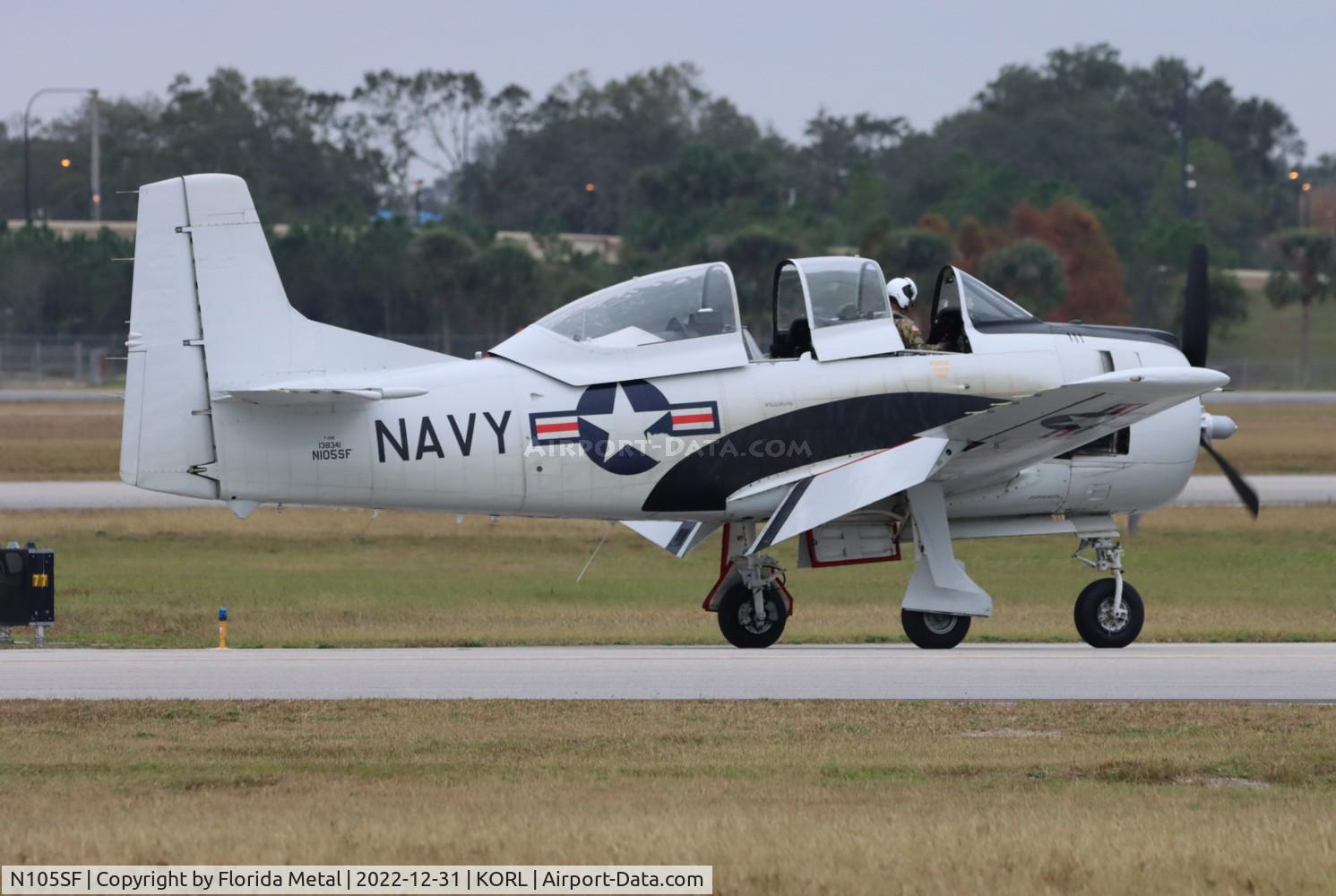 N105SF, North American T-28B Trojan C/N 200-412 (138341), T-28 zx