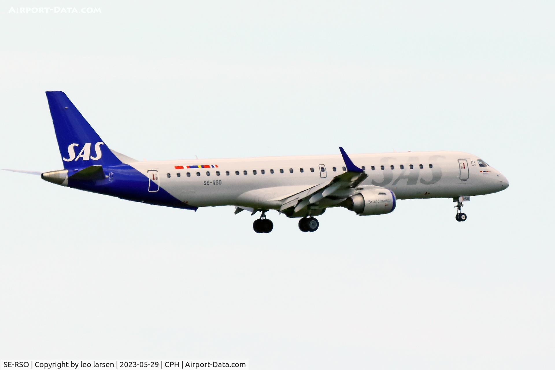 SE-RSO, 2008 Embraer 195LR (ERJ-190-200LR) C/N 19000168, Copenhage 29.5.2023
