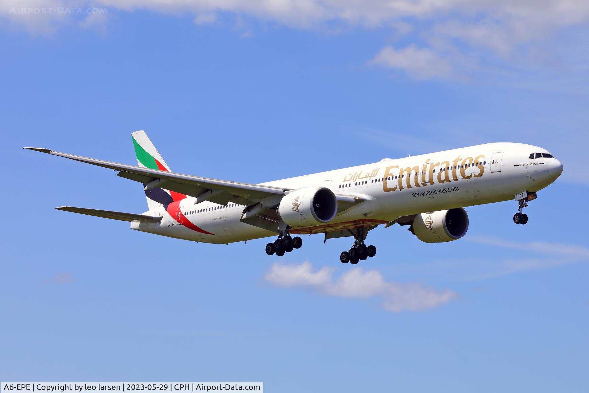 A6-EPE, 2015 Boeing 777-31H/ER C/N 42324, Copenhagen 29.5.2023