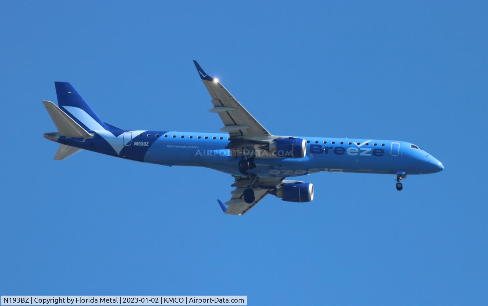 N193BZ, 2013 Embraer 195LR (ERJ-190-200LR) C/N 19000652, MXY E195 zx