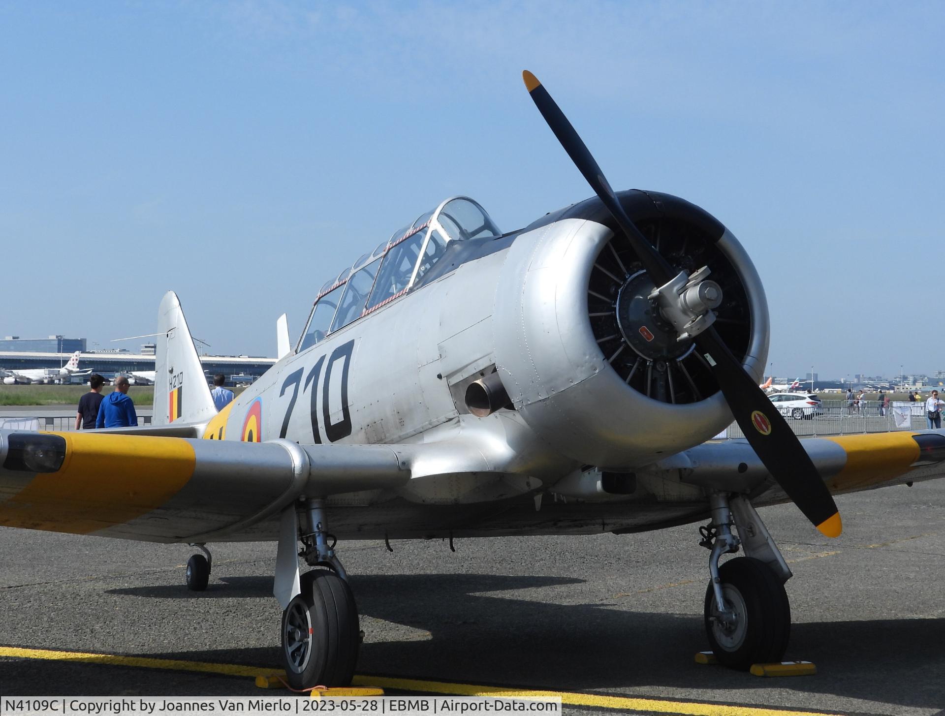 N4109C, 1952 North American T-6G Texan C/N SA-078, Melsbroek