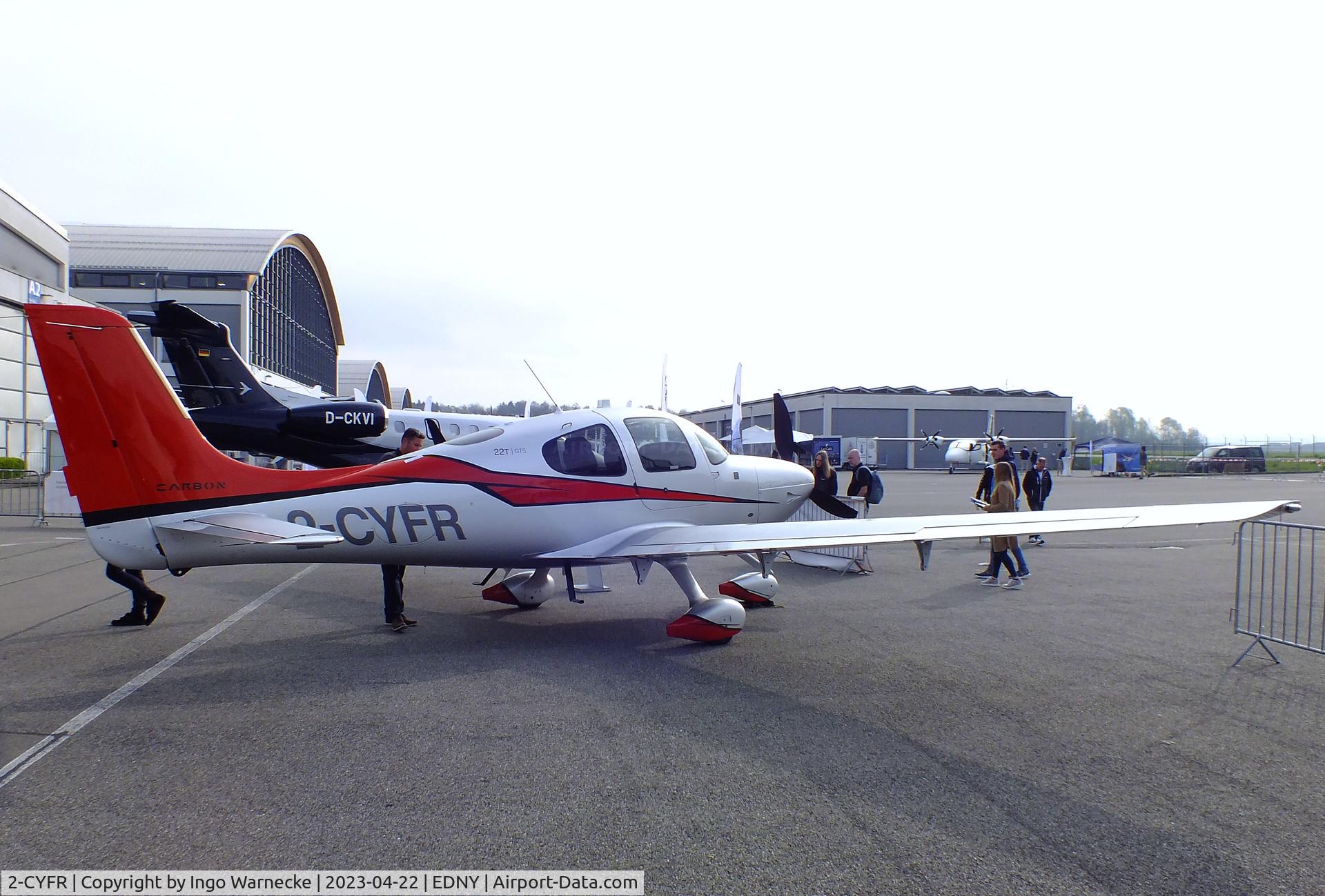 2-CYFR, 2015 Cirrus SR22T Perspective G5 C/N 1070, Cirrus SR22T GTS at the AERO 2023, Friedrichshafen
