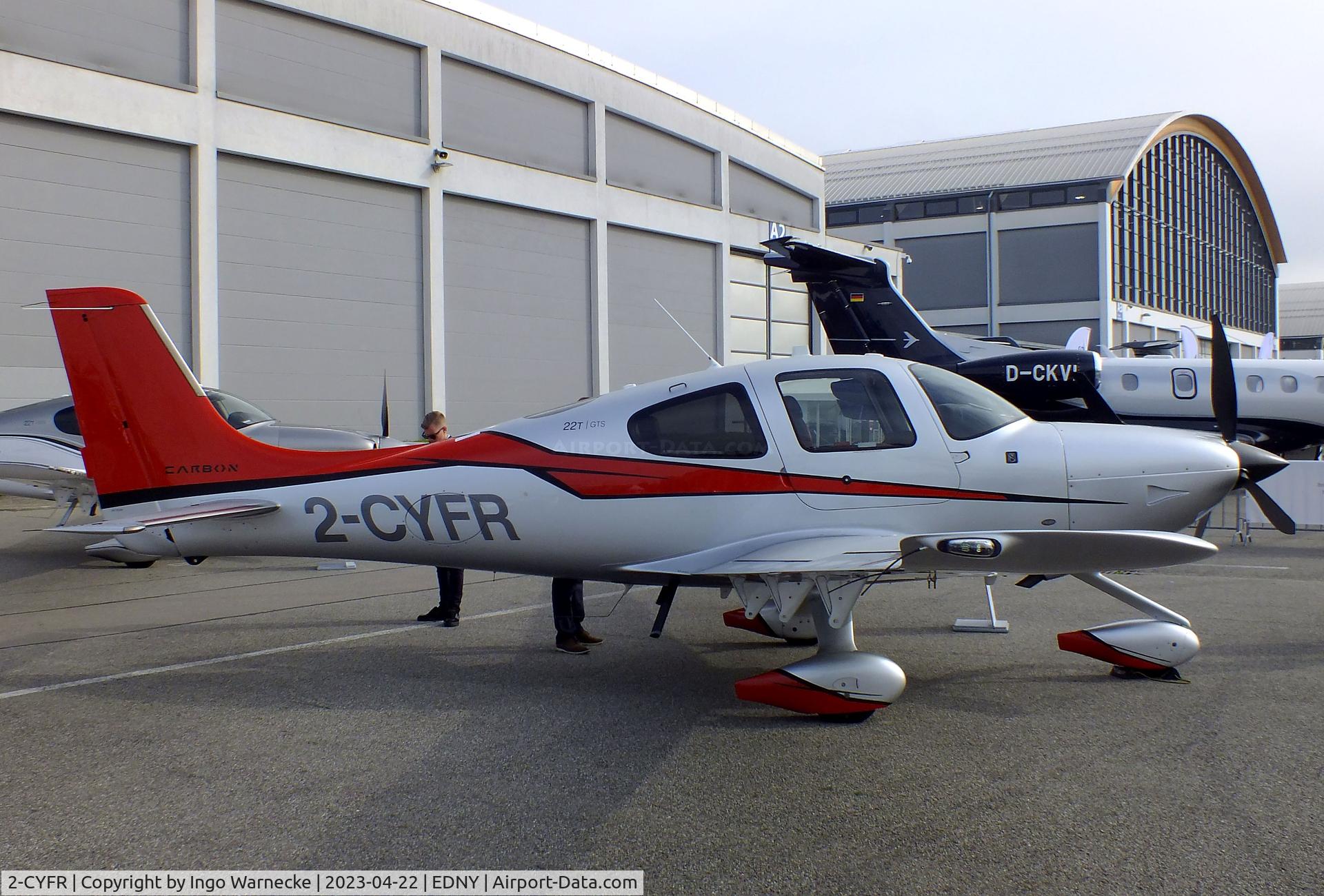 2-CYFR, 2015 Cirrus SR22T Perspective G5 C/N 1070, Cirrus SR22T GTS at the AERO 2023, Friedrichshafen