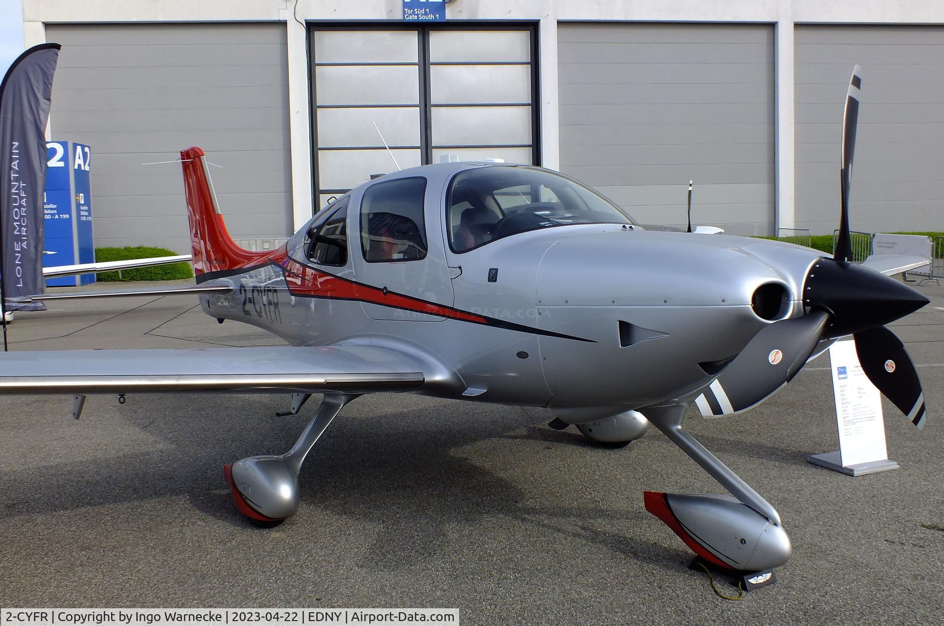 2-CYFR, 2015 Cirrus SR22T Perspective G5 C/N 1070, Cirrus SR22T GTS at the AERO 2023, Friedrichshafen