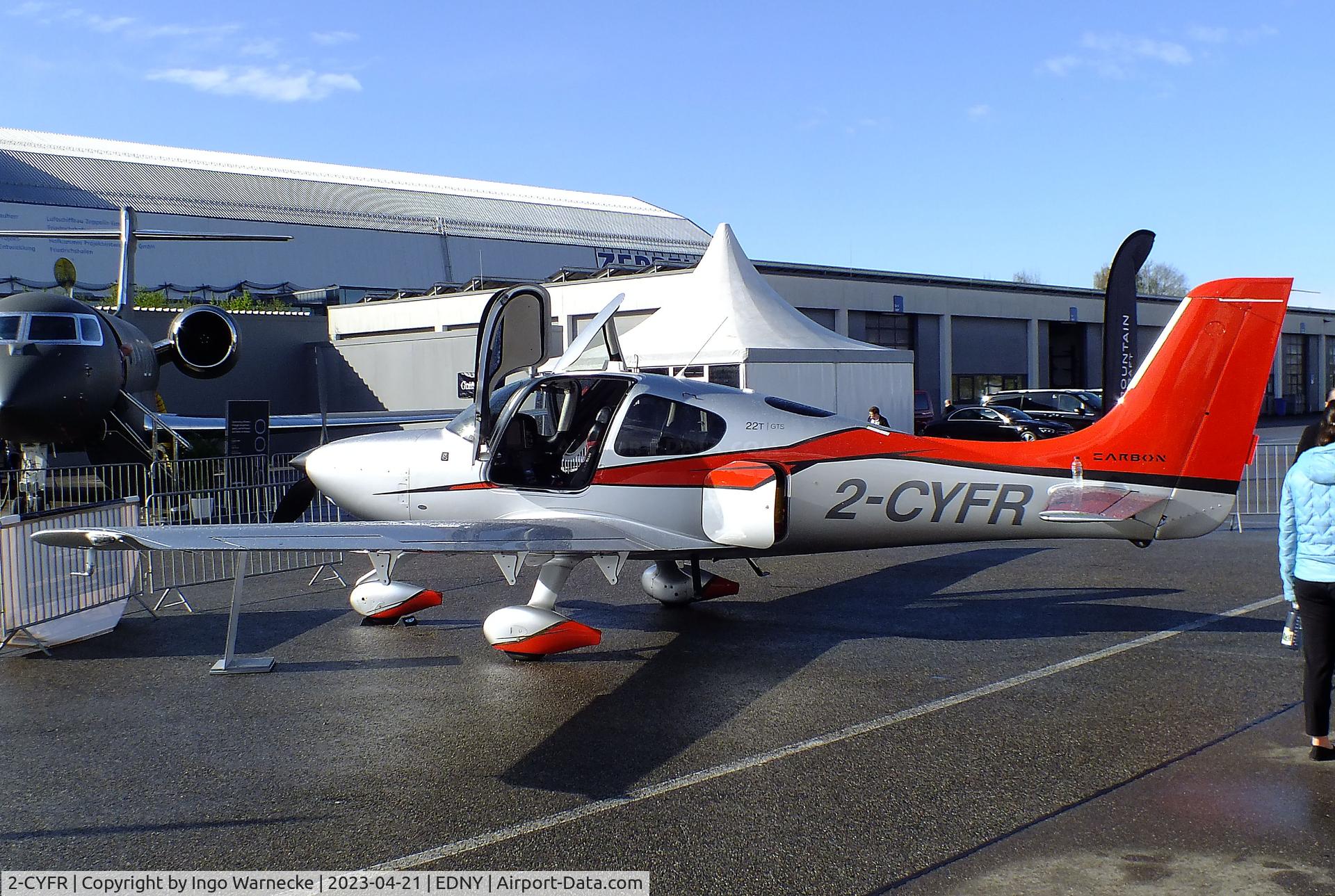 2-CYFR, 2015 Cirrus SR22T Perspective G5 C/N 1070, Cirrus SR22T GTS at the AERO 2023, Friedrichshafen