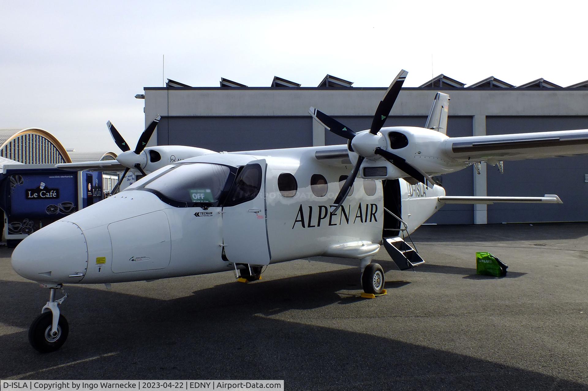 D-ISLA, 2021 Tecnam P-2012 Traveller C/N 035, Tecnam P2012 Traveller of Alpen Air at the AERO 2023, Friedrichshafen