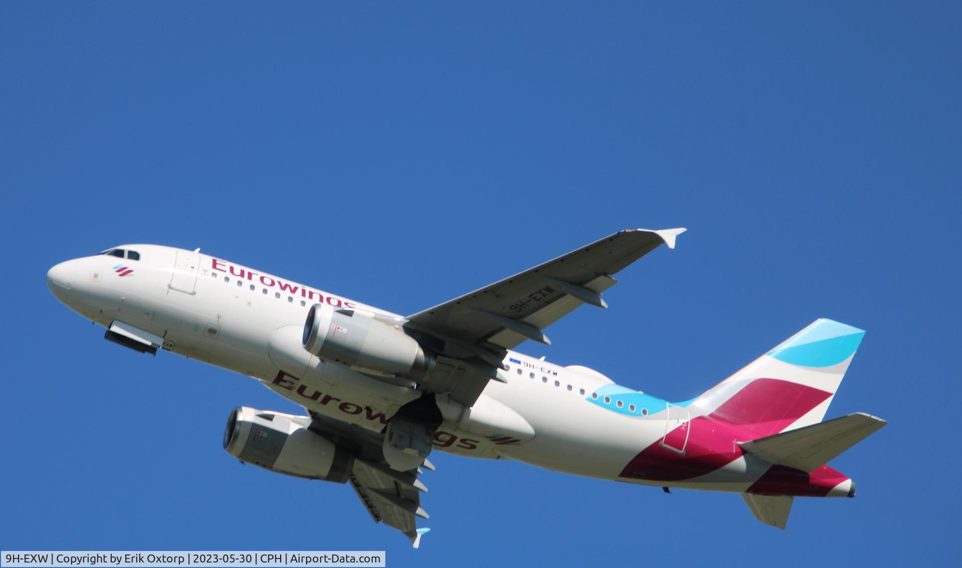 9H-EXW, 2013 Airbus A319-100 C/N 5535, 9H-EXW taking off rw 22L
