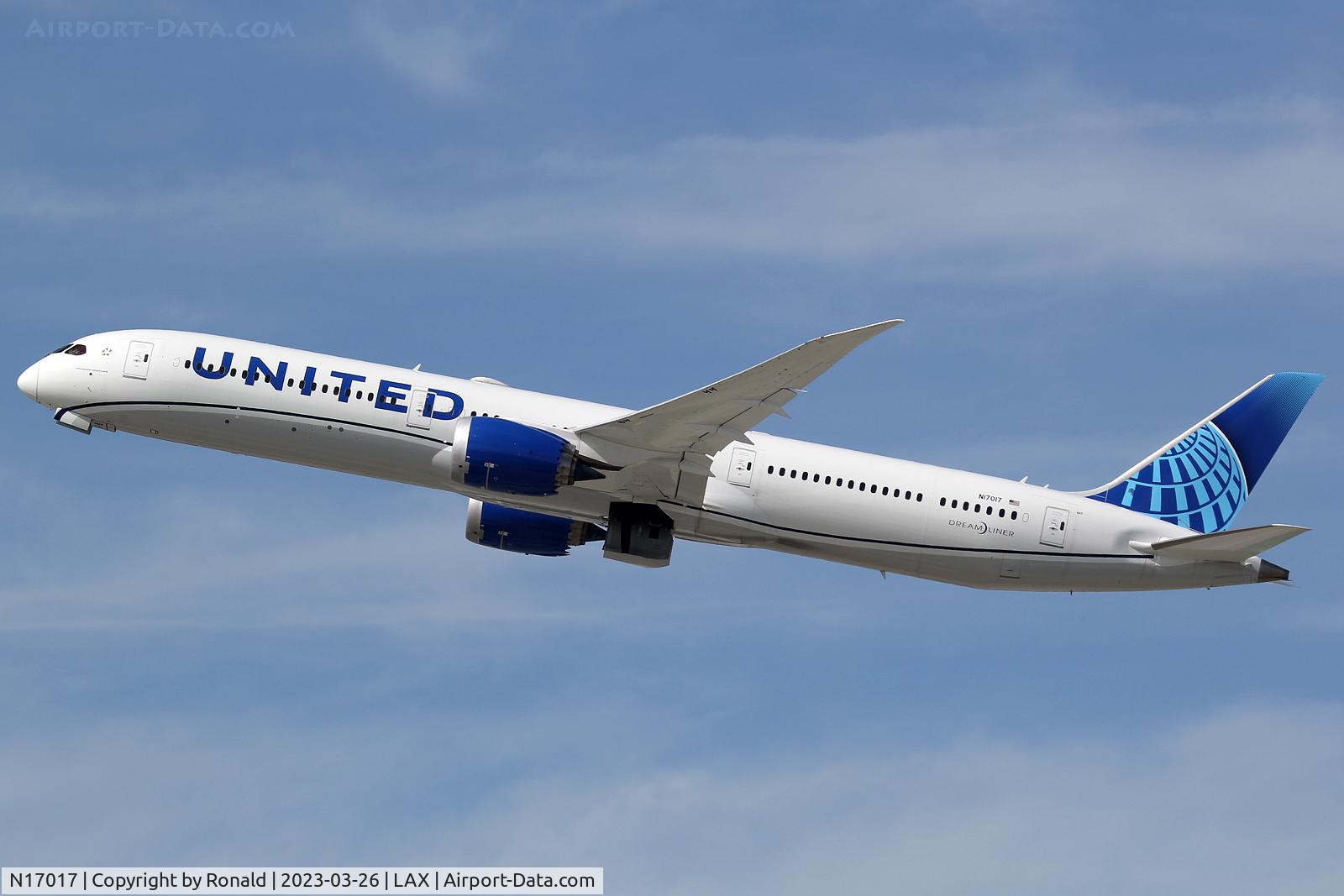 N17017, 2022 Boeing 787-10 Dreamliner C/N 66986, at lax