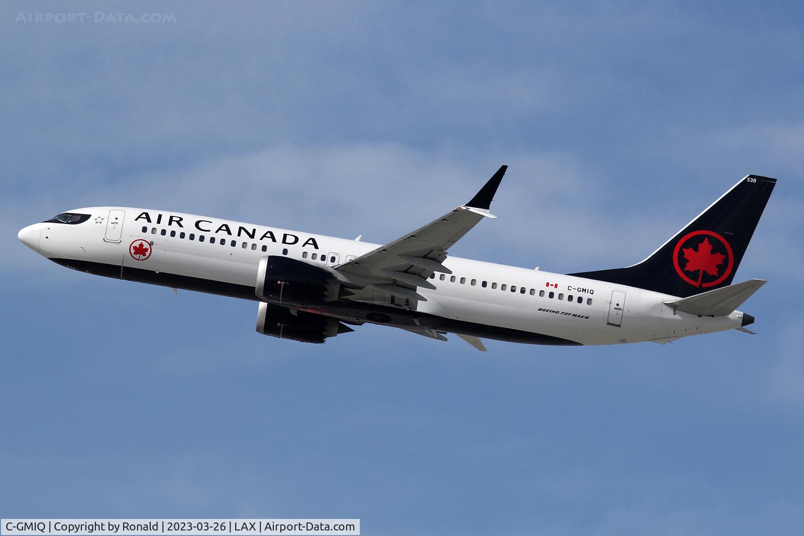 C-GMIQ, 2021 Boeing 737-8 MAX C/N 61244, at lax