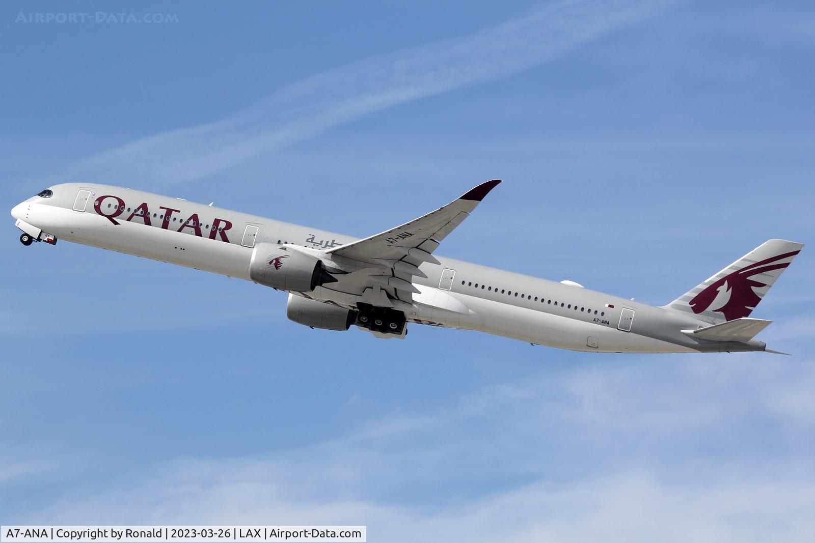 A7-ANA, 2017 Airbus A350-1041 C/N 088, at lax