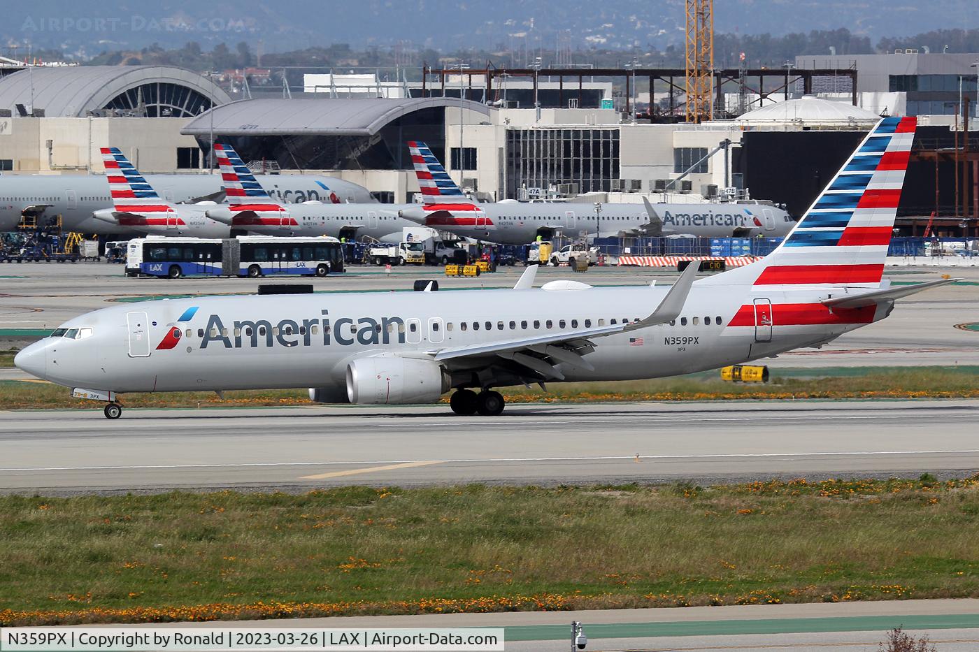 N359PX, 2017 Boeing 737-823 C/N 31280, at lax