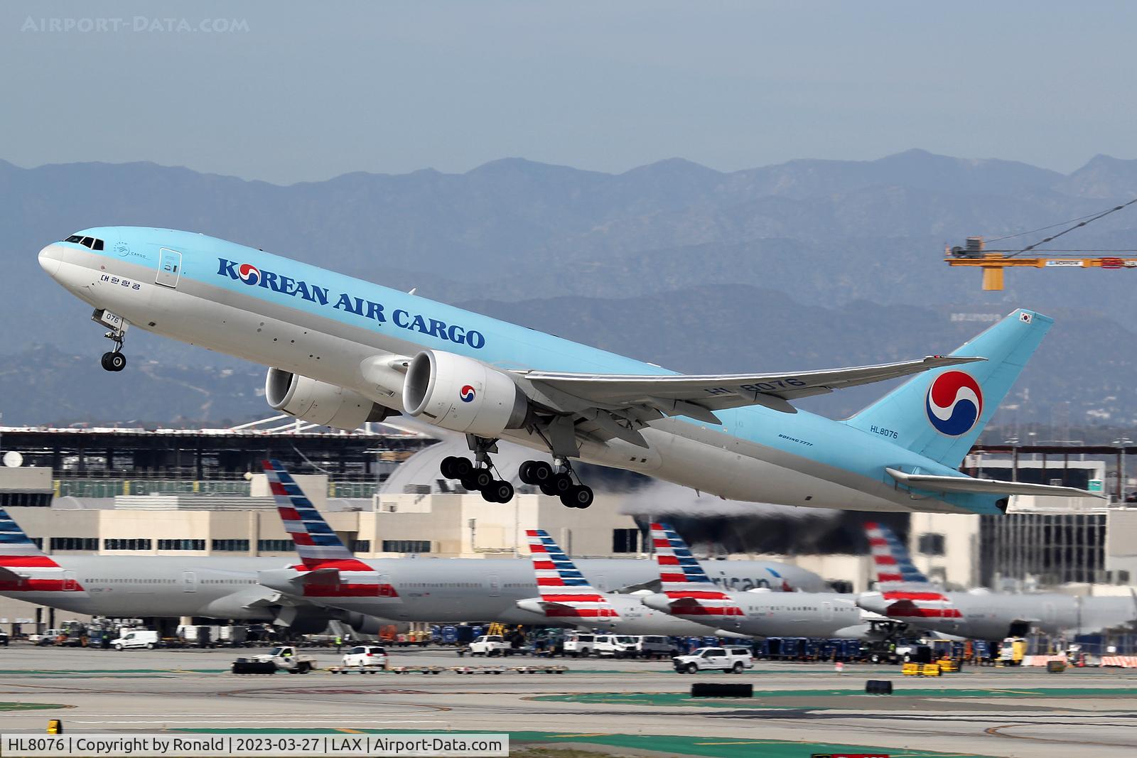 HL8076, 2016 Boeing 777-FB5 C/N 62632, at lax