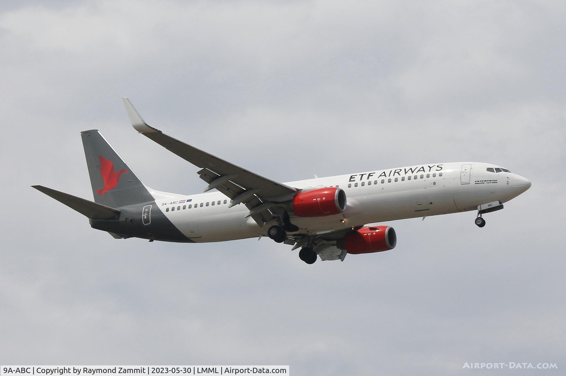 9A-ABC, 2004 Boeing 737-8Q8 C/N 30667, B737-800 9A-ABC ETF Airlines