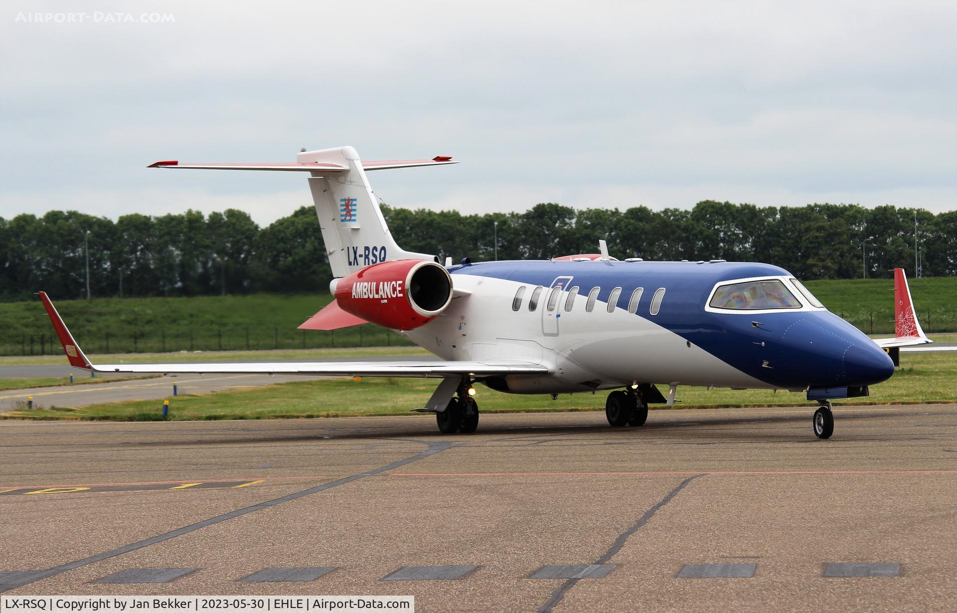 LX-RSQ, 2009 Learjet 45 C/N 398, Arriving with patient at Lelystad Airport