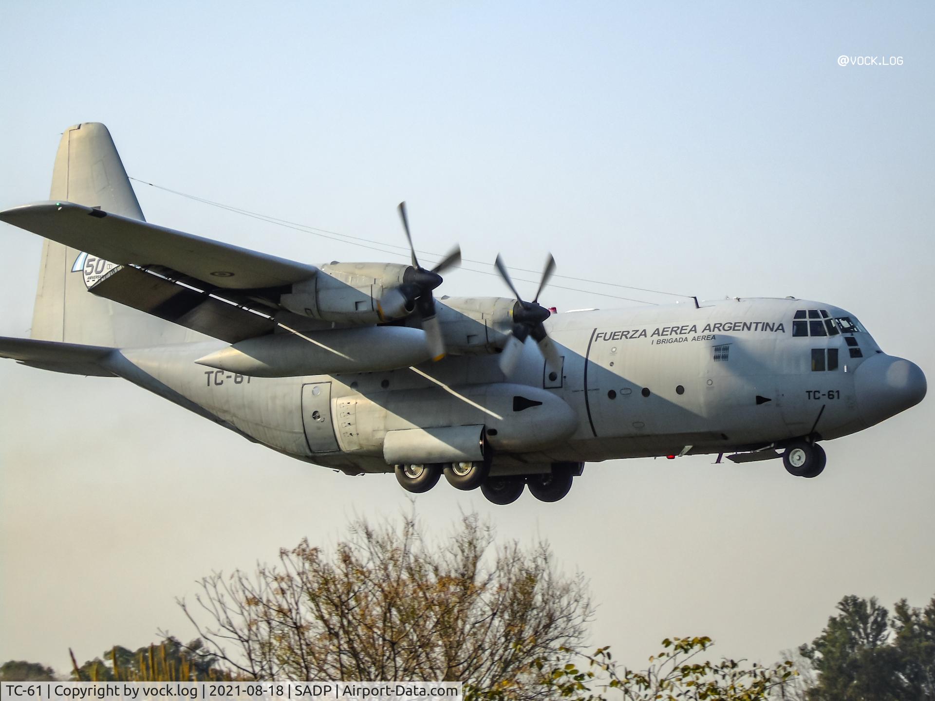 TC-61, 1969 Lockheed C-130H Hercules C/N 382-4308, TC-61 on short final of runway 17 at Palomar.