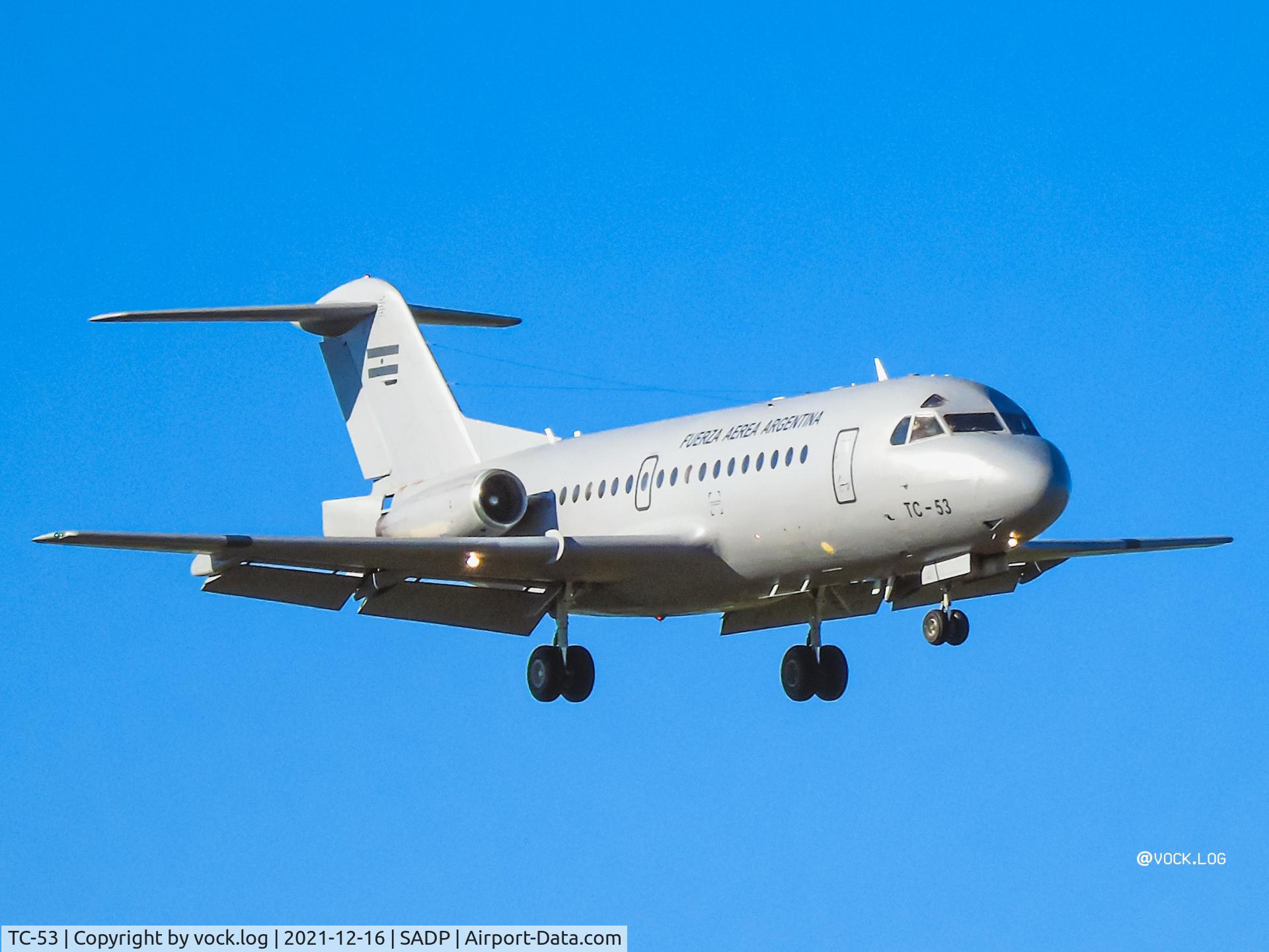 TC-53, 1970 Fokker F-28-1000C Fellowship C/N 11020, TC-53 on short final of runway 17 at Palomar.